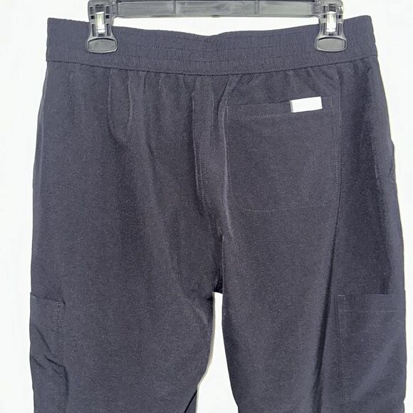 SKETCHERS MP BLACK PULL-ON INTERIOR DRAWSTRING SCRUB BOTTOM CARGO PANTS - Picture 4 of 13